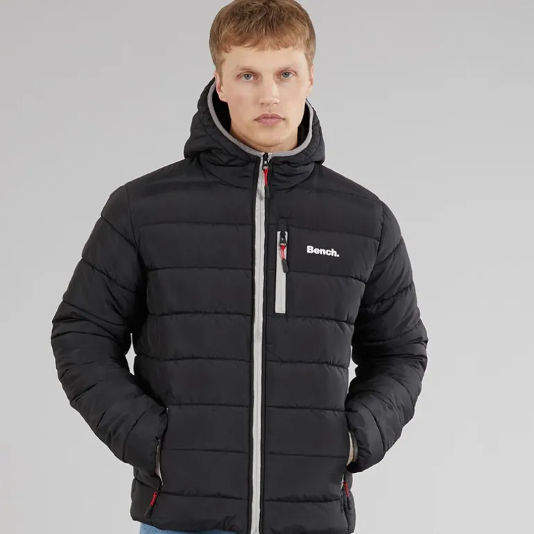 Bench Herren Gaudino Pufferjacke Schwarz