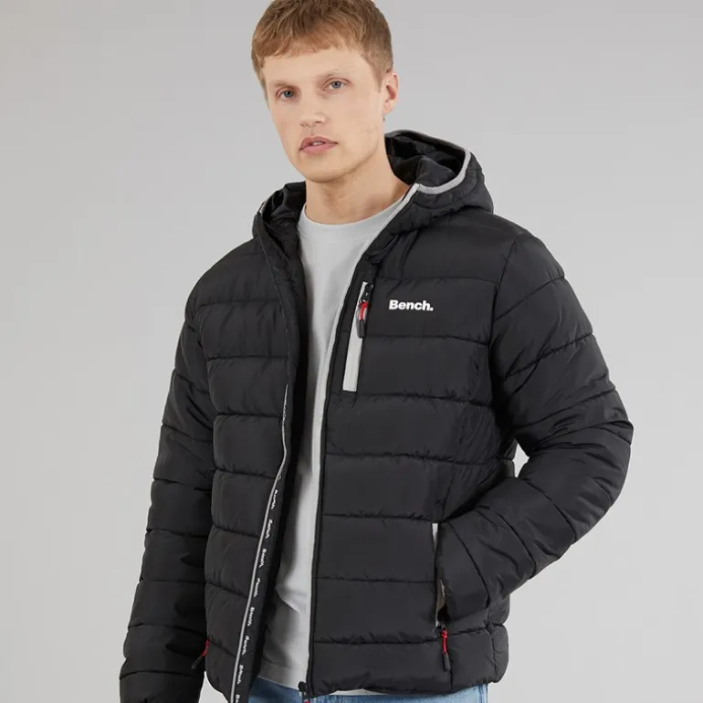 Bench Herren Gaudino Pufferjacke Schwarz