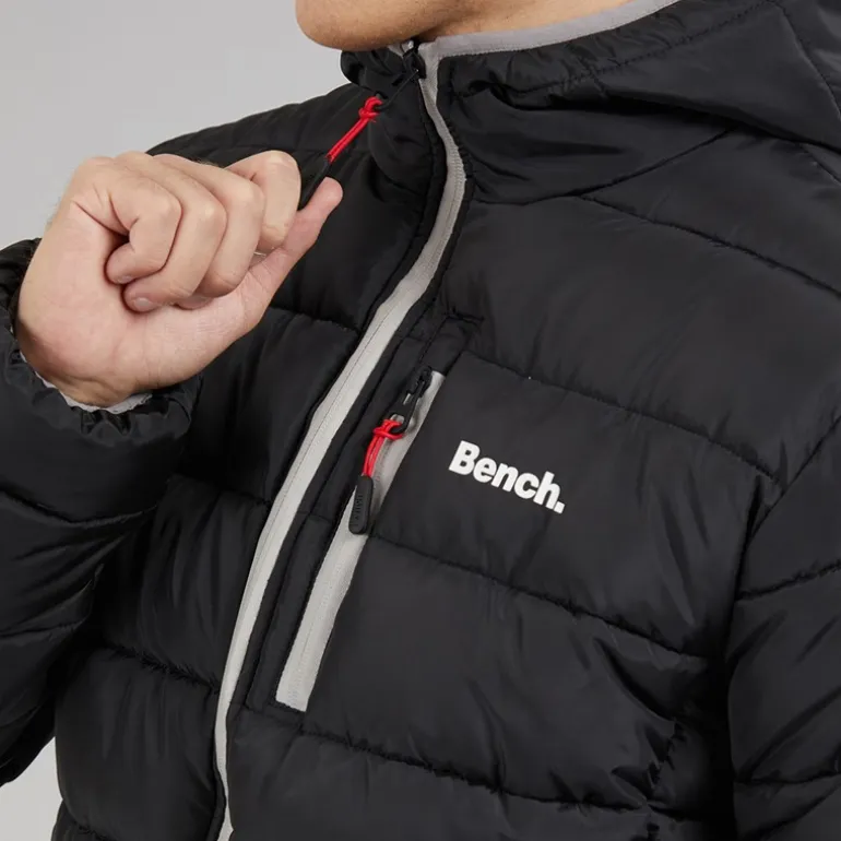 Bench Herren Gaudino Pufferjacke Schwarz