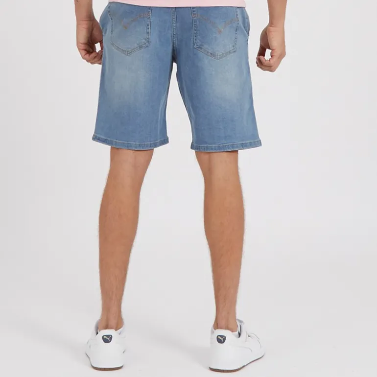 Bench Herren Javid Shorts aus Denim Blau