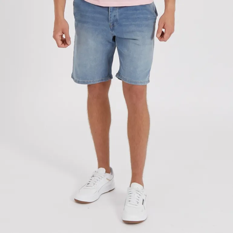 Bench Herren Javid Shorts aus Denim Blau