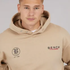 Bench Herren Ledall 1989 Kapuzenpullover Stone
