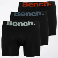 Bench Herren Luthen 3er-Pack Bambus Boxershorts Schwarz