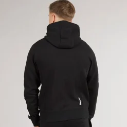 Bench Herren Maslow 22 Zip Through Hoodie Schwarz