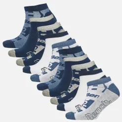 Bench Herren Mosia Zehn Packung Sneaker Socken Sortiert