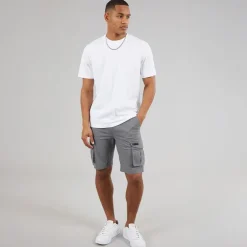 Bench Herren Noahs Cargo Shorts Steel Grey
