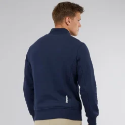 Bench Herren Plinth Punkte 1 / 4 Reißverschluss Trichterkragen Sweatshirt Marineblau