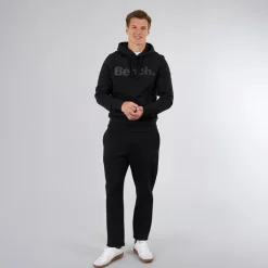Bench Herren Riota Jogginghose Schwarz mit offenem Saum