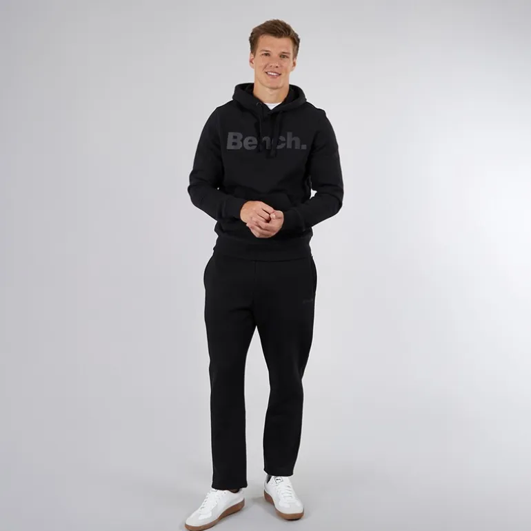 Bench Herren Riota Jogginghose Schwarz mit offenem Saum