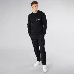 Bench Herren Rissio Utility Sweatshirt Schwarz