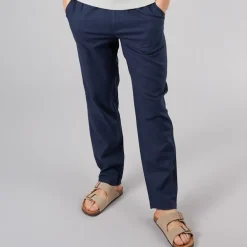 Bench Herren Semand Leinen Mischung Hose Navy