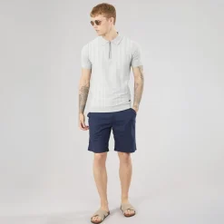 Bench Herren Setero Leinen Shorts Navy