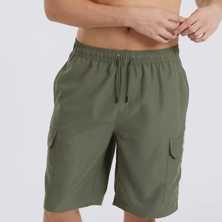 Bench Herren Shallis Cargo Badehose Khaki
