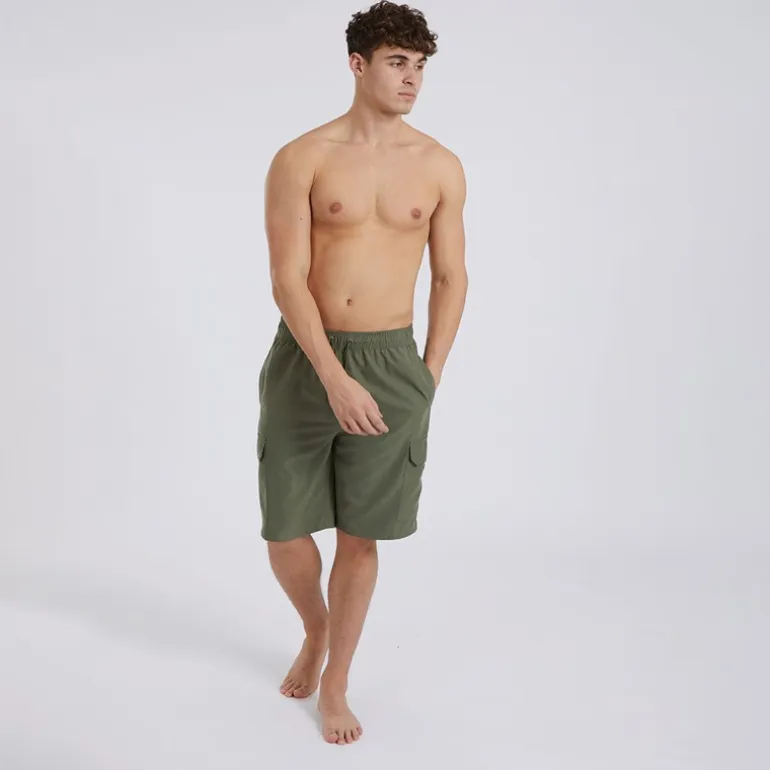 Bench Herren Shallis Cargo Badehose Khaki