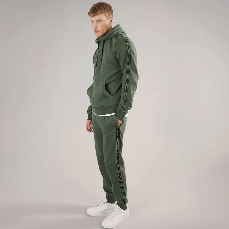 Bench Herren Trainingsanzug mit Markenband Khaki