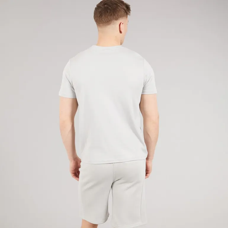 Bench Herren Varem T Shirt Und Shorts Set Set Frost Grey