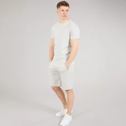 Bench Herren Varem T Shirt Und Shorts Set Set Frost Grey