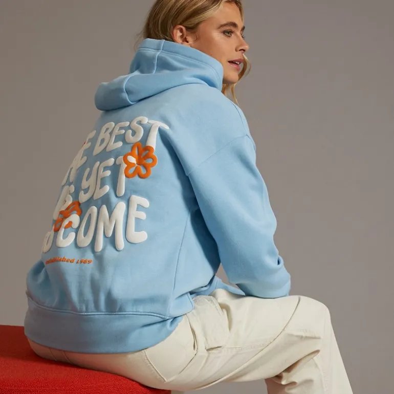 Bench Hoodie Damen Italien Hellblau