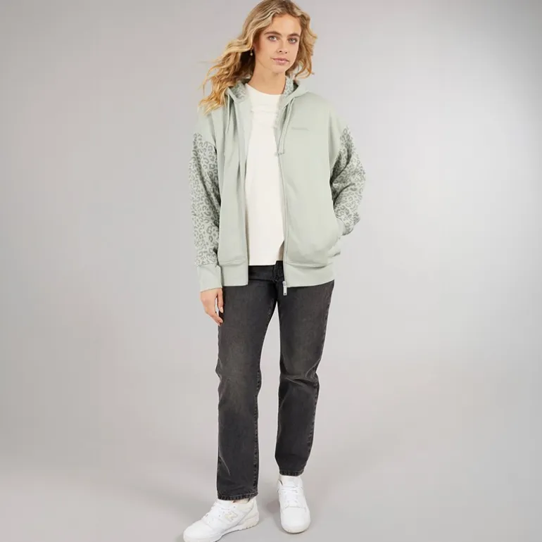 Bench Hoodie mit Reißverschluss Damen Salbei
