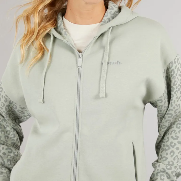 Bench Hoodie mit Reißverschluss Damen Salbei