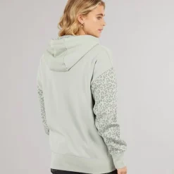 Bench Hoodie mit Reißverschluss Damen Salbei