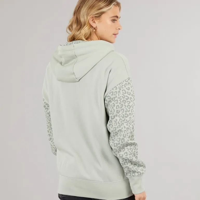 Bench Hoodie mit Reißverschluss Damen Salbei