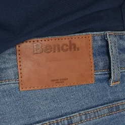 Bench Jeans Herren Stuart Straight Fit Mittelblau Waschung