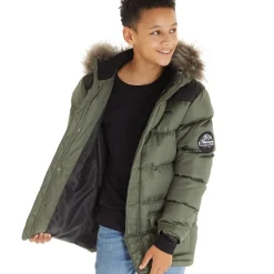 Bench Junge Axel gefütterter Parka Khaki