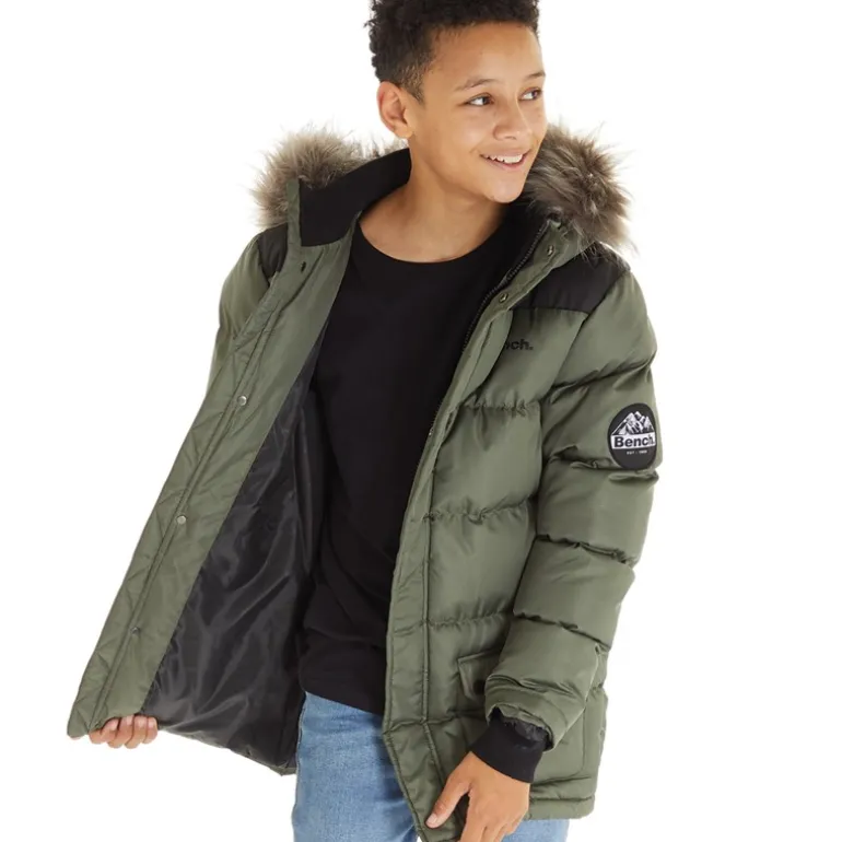 Bench Junge Axel gefütterter Parka Khaki
