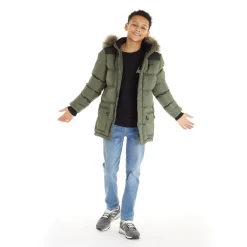 Bench Junge Axel gefütterter Parka Khaki