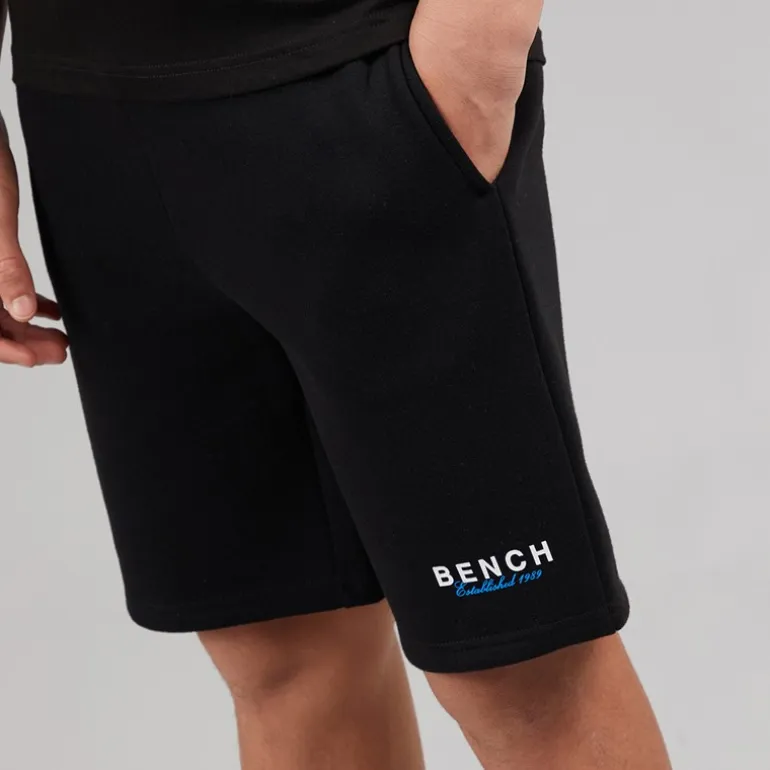 Bench Junge Biller T-Shirt und Shorts Set Schwarz