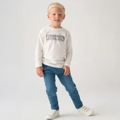 Bench Junge Bonded Shacket T Shirt Und Jeans Set Navy