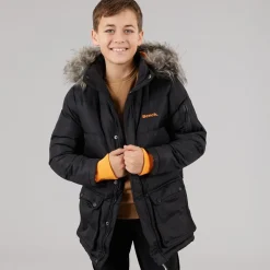 Bench Junge Calcott Parka Jacke Schwarz