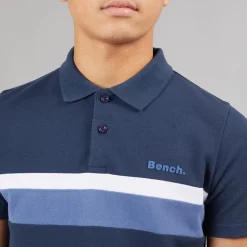 Bench Junge Litras Polo Shirt und Shorts Set Navy/Mid Blue