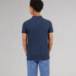 Bench Junge Litras Polo Shirt und Shorts Set Navy/Mid Blue