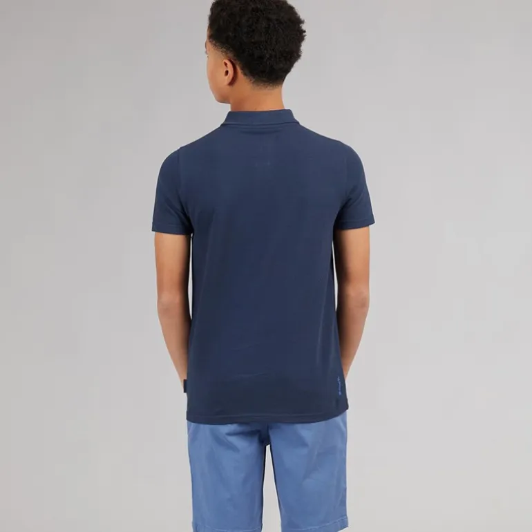 Bench Junge Litras Polo Shirt und Shorts Set Navy/Mid Blue