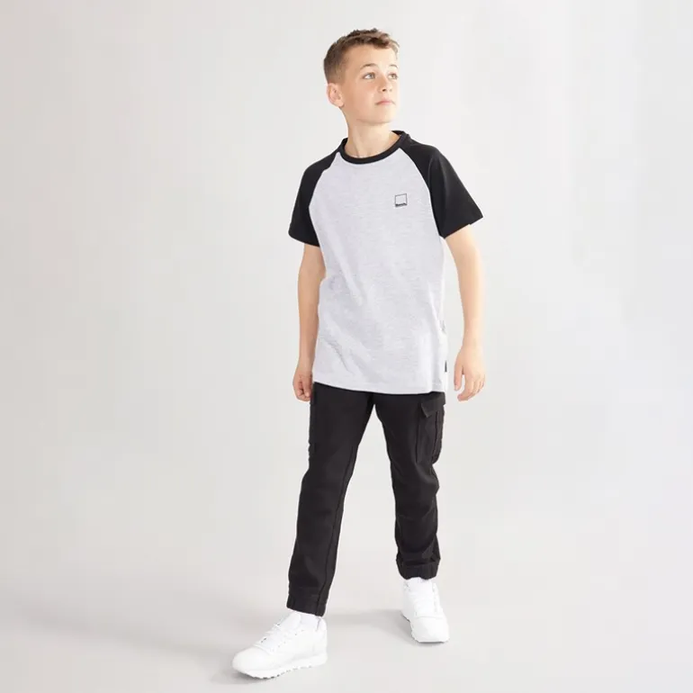 Bench Junge Marster 5er-Pack T-Shirts Grau Meliert / Eis / Krickente / Weiß / Schiefer Blau