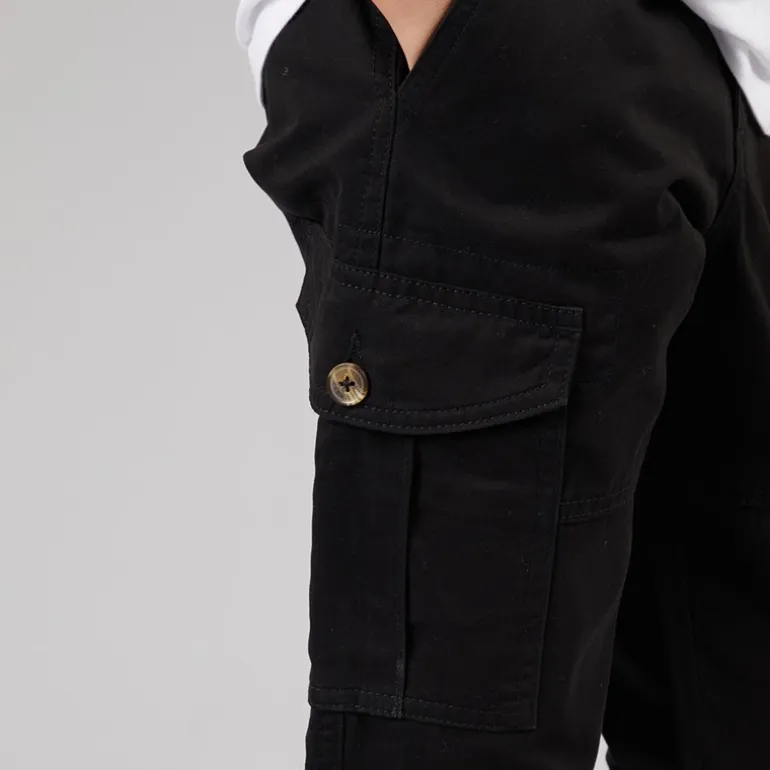 Bench Jungen Creelin B Cargohosen Schwarz