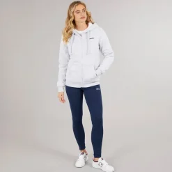 Bench Kapuzenpullover Damen Mintz Teddy gefüttert mit Reißverschluss Grau Melange