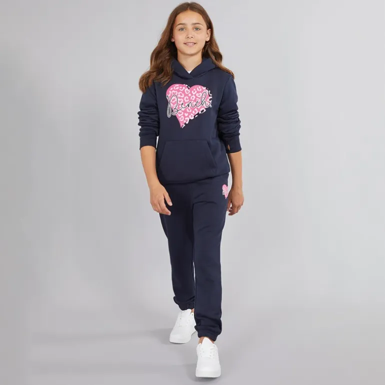 Bench Mädchen Srean Kapuzenpullover Und Jogginghose Trainingsanzug Marineblau