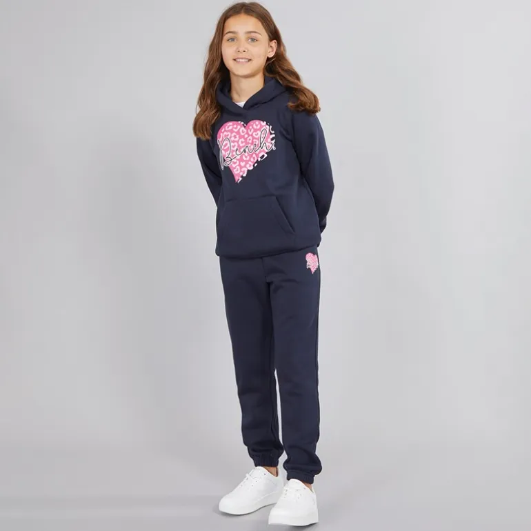 Bench Mädchen Srean Kapuzenpullover Und Jogginghose Trainingsanzug Marineblau