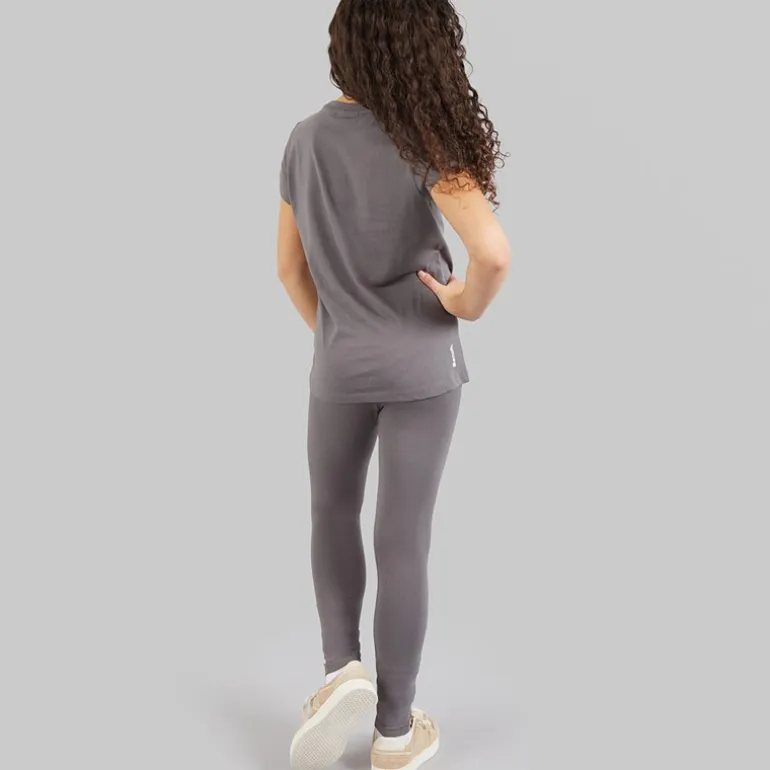 Bench Mädchen Wibsy T Shirt Und Leggings Set Charcoal