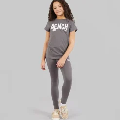 Bench Mädchen Wibsy T Shirt Und Leggings Set Charcoal