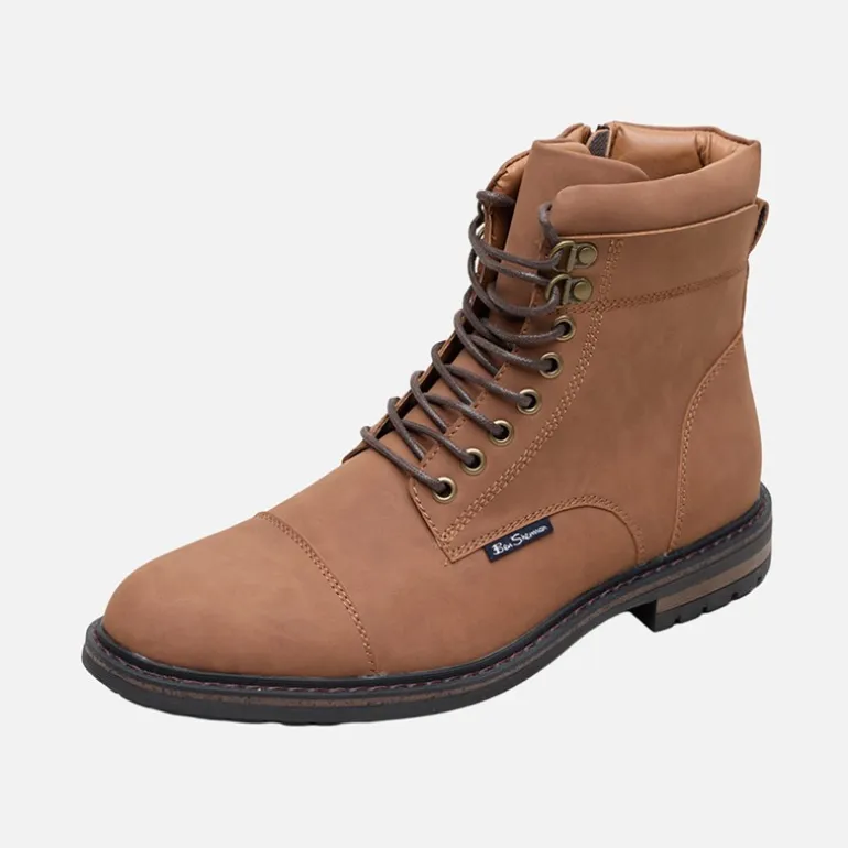 Ben Sherman Herren Bonneville Brogue Stiefel Karamell