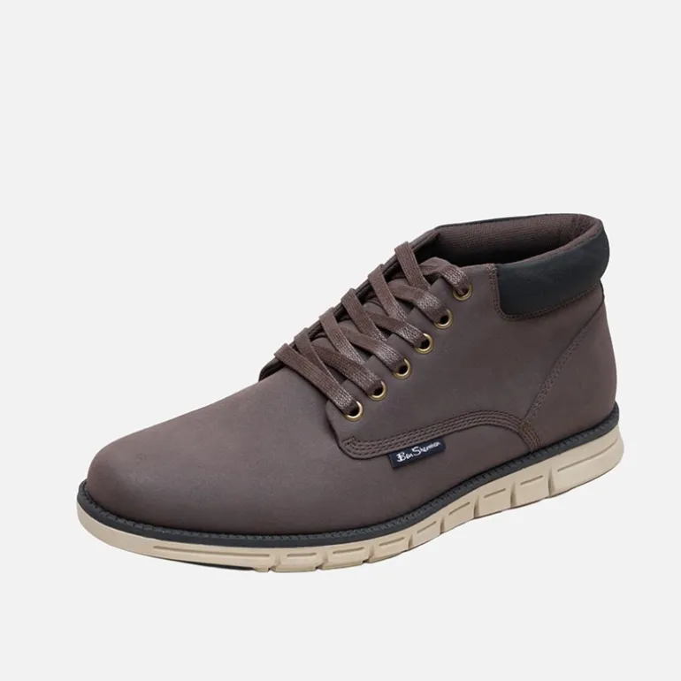 Ben Sherman Herren Carlton Chukka Stiefel Braun / Schwarz