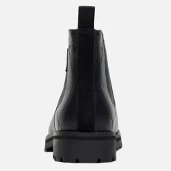 Ben Sherman Herren Chelsea Boots Schwarz Leder/Schwarze Sohle