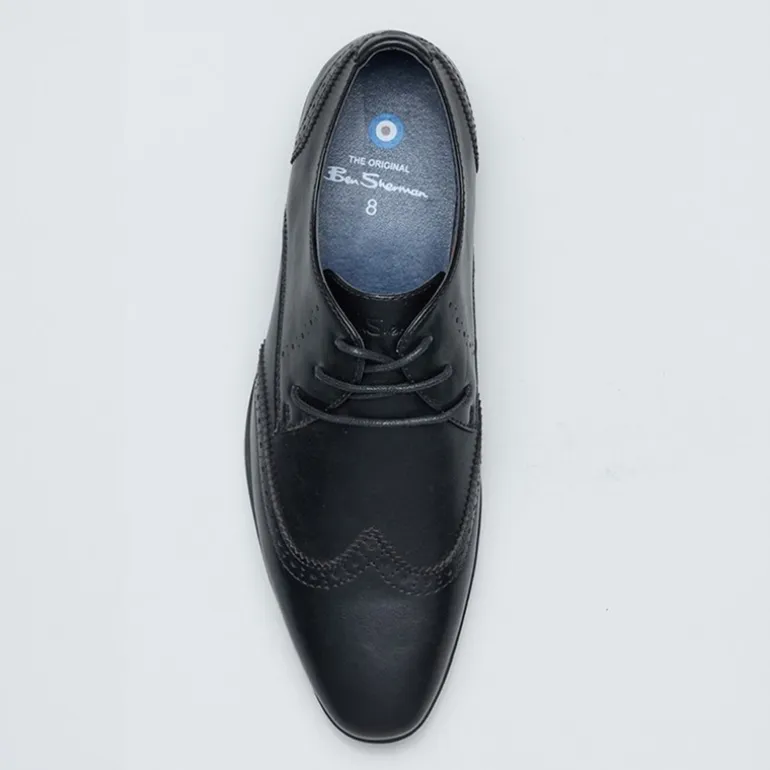 Ben Sherman Herren Clive Brogues Schwarz