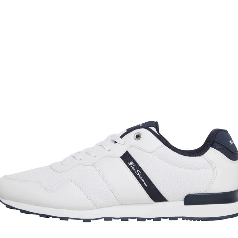 Ben Sherman Herren Owen Retro Sneaker Weiß