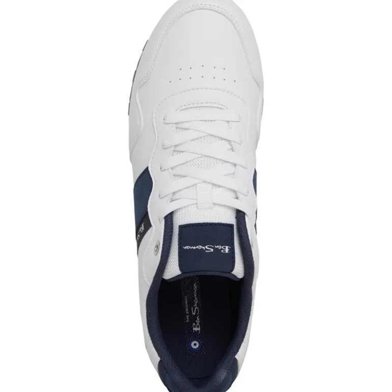 Ben Sherman Herren Owen Retro Sneaker Weiß