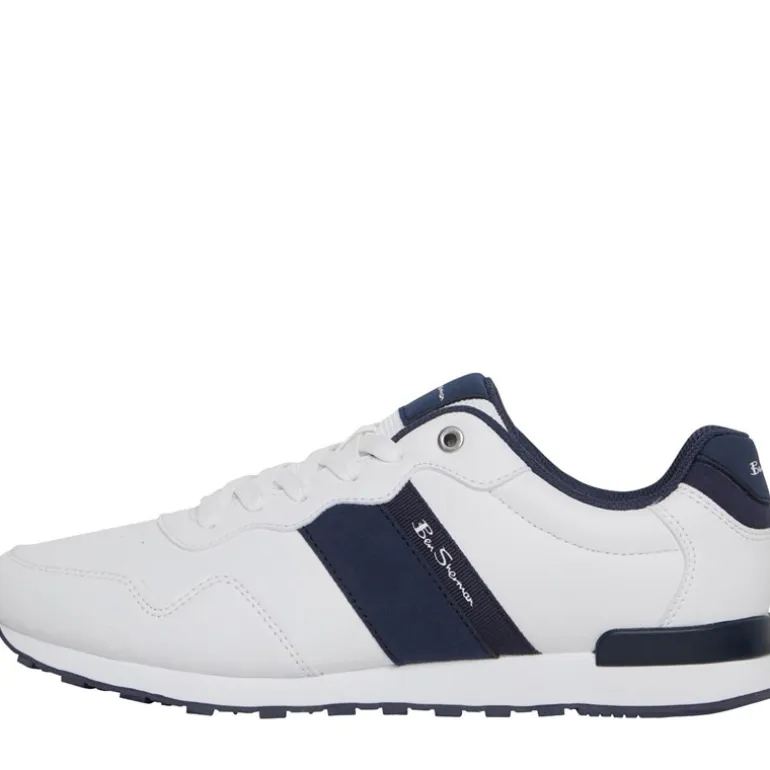 Ben Sherman Herren Owen Retro Sneaker Weiß